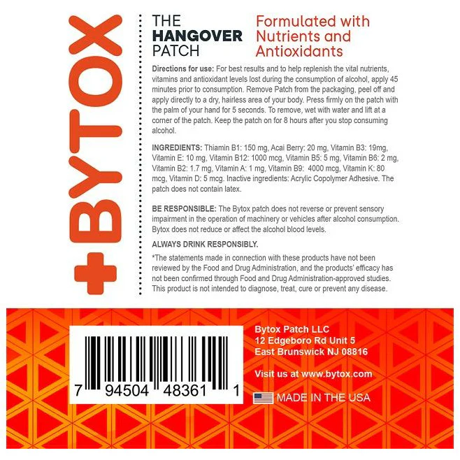 4 BYTOX HANGOVER PATCHES - Image 2