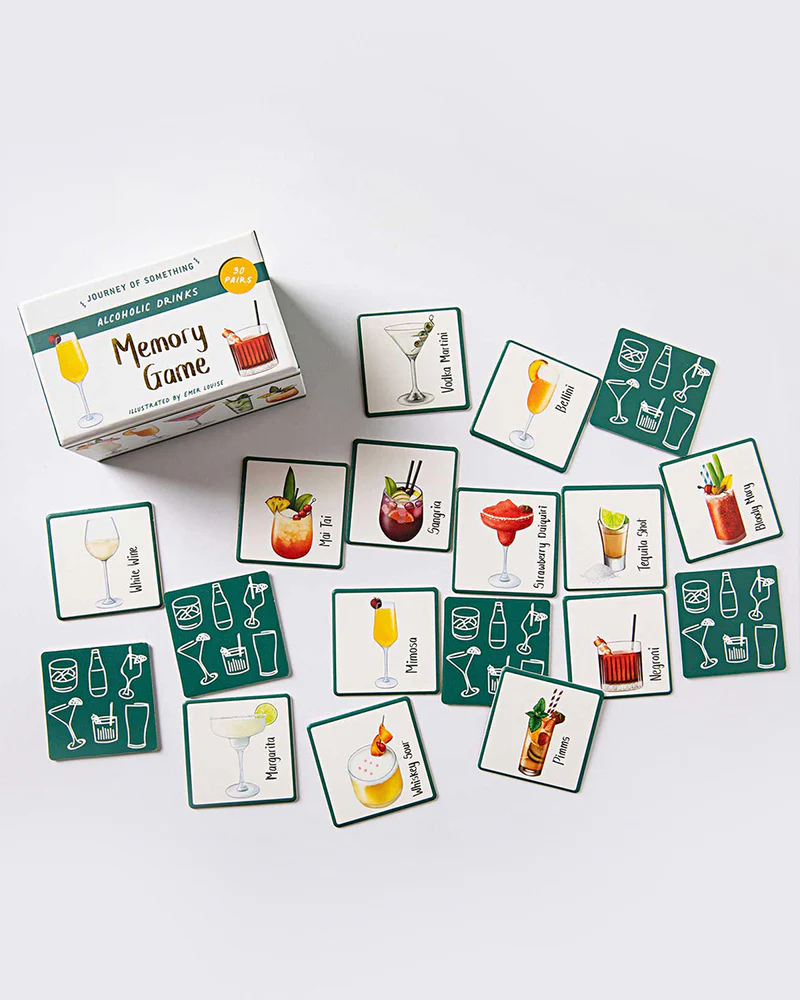 ALCOHOLIC DRINKS MEMORY CARD