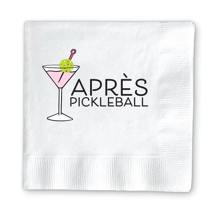 APRES PICKLEBALL NAPKINS
