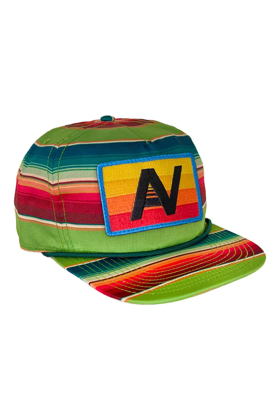 AV VINTAGE LOGO TWILL TULUM TRUCKER HAT - JUNGLE GREEN