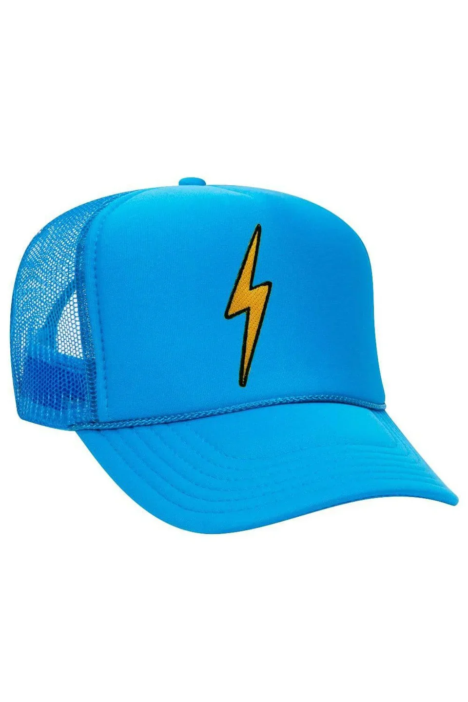 AVIATOR NATION BOLT TRUCKER HAT - NEON BLUE