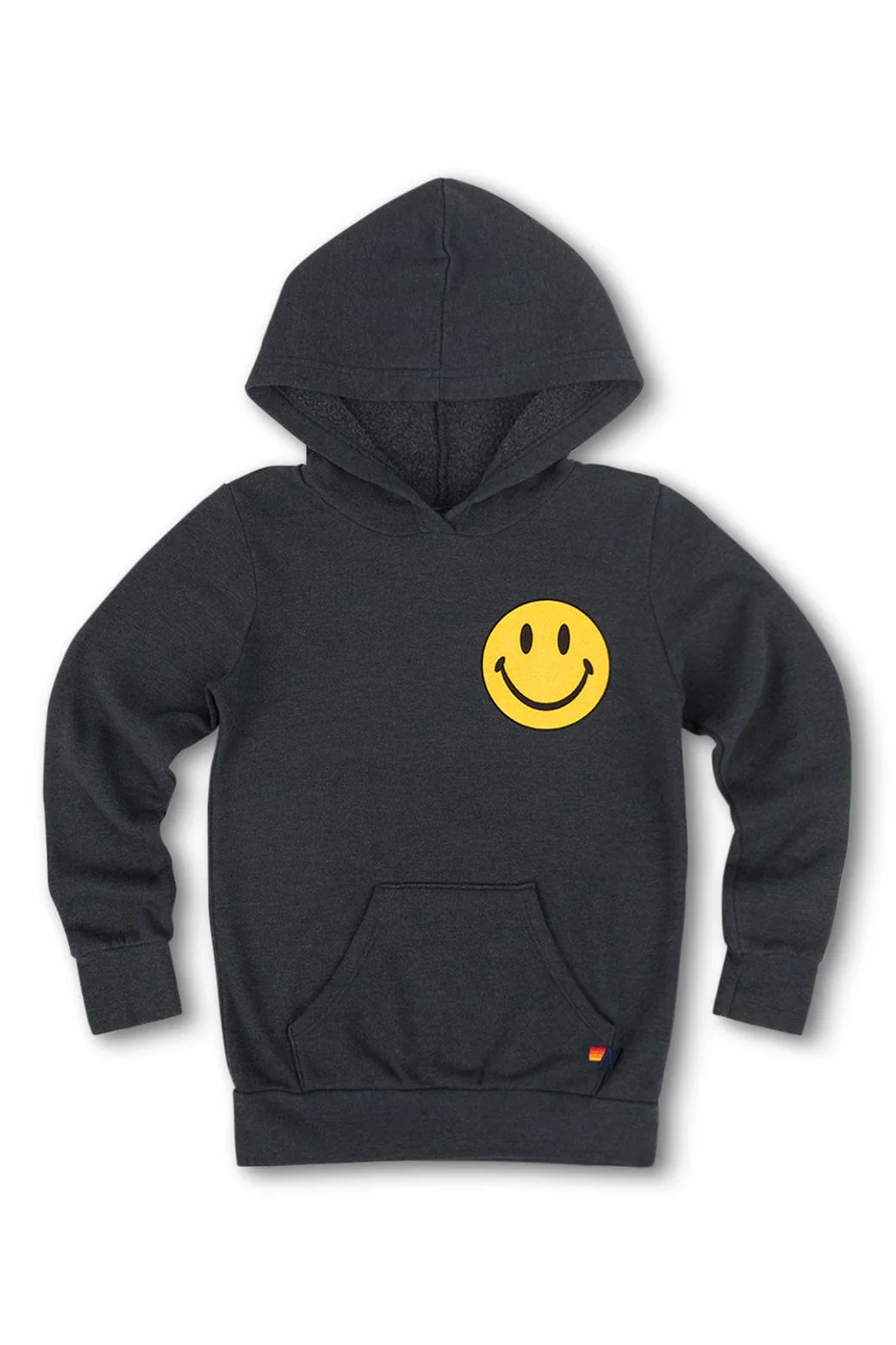 AVIATOR NATION KIDS SMILEY 2 HOODIE - CHARCOAL