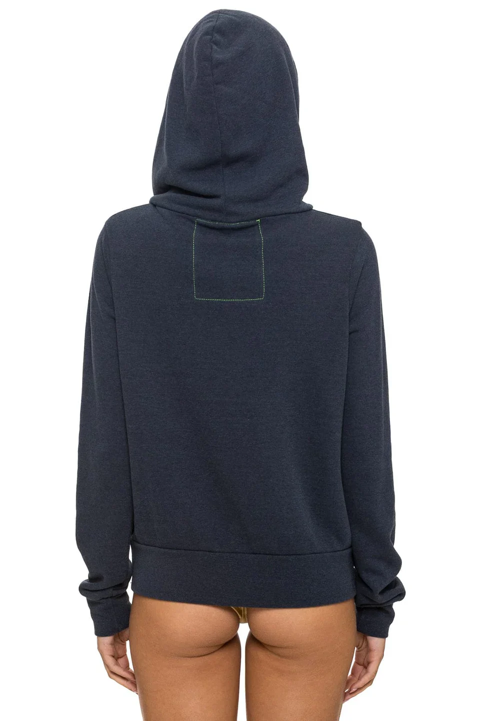 AVIATOR NATION MOUNTAIN STITCH CHEVRON 4 ZIP HOODIE - CHARCOAL - Image 2