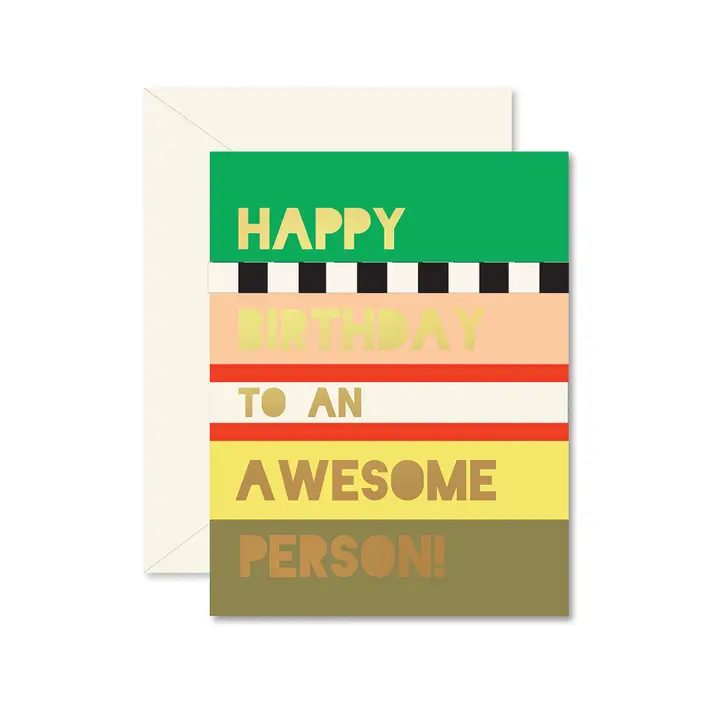 AWESOME PERSON BIRTHDAY CARD