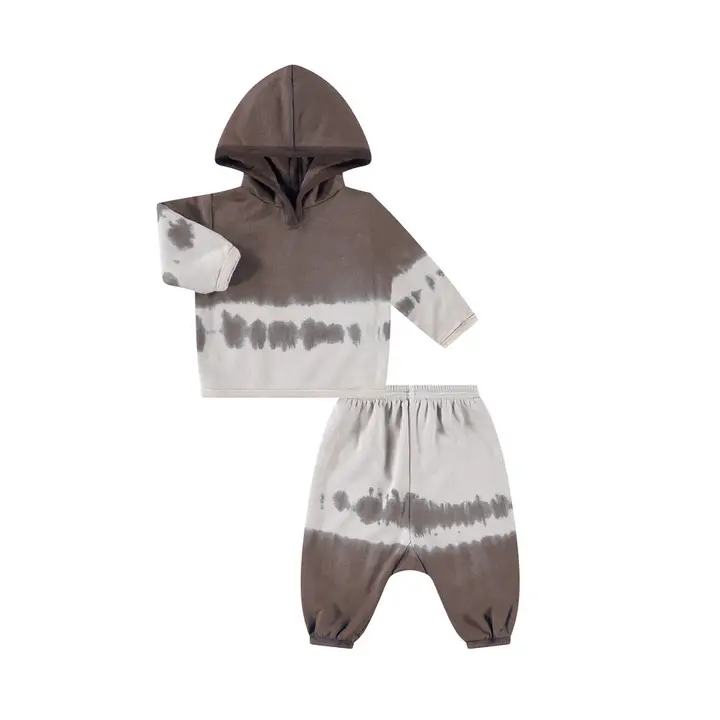 BABY BROWN DIP DYE LOUNGEWEAR SET