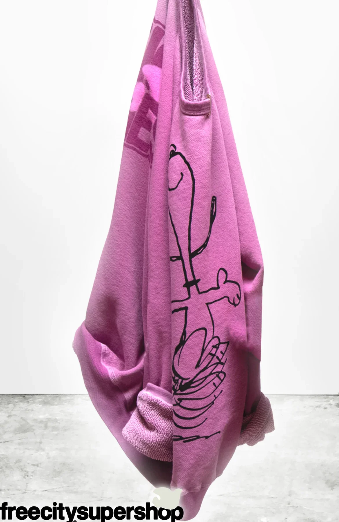 BASICGOODNESS SCHULZ SUPERVINTAGE YUMM RAGLAN- SNOOPY PINKPOWDER