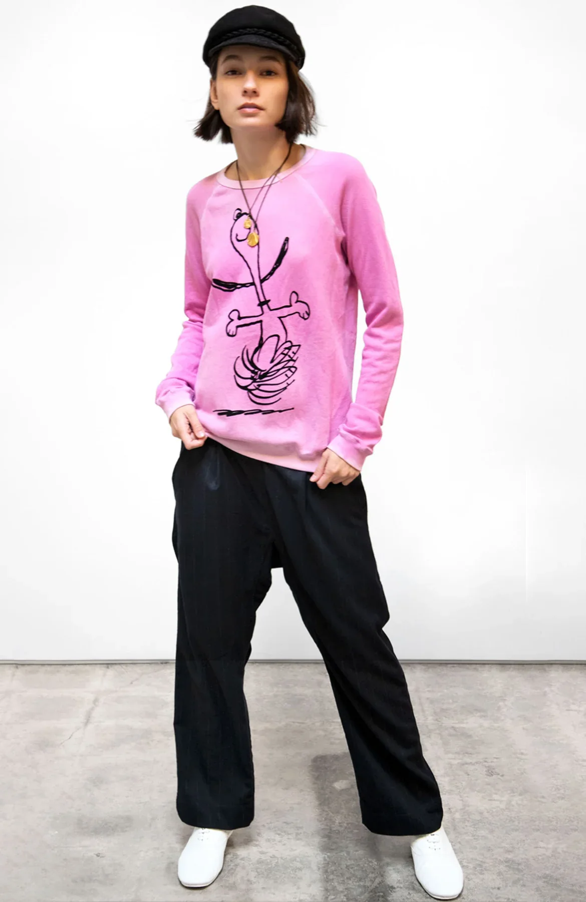 BASICGOODNESS SCHULZ SUPERVINTAGE YUMM RAGLAN- SNOOPY PINKPOWDER - Image 2