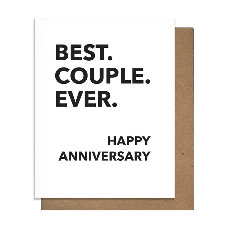 BEST COUPLE ANNIVERSARY CARD