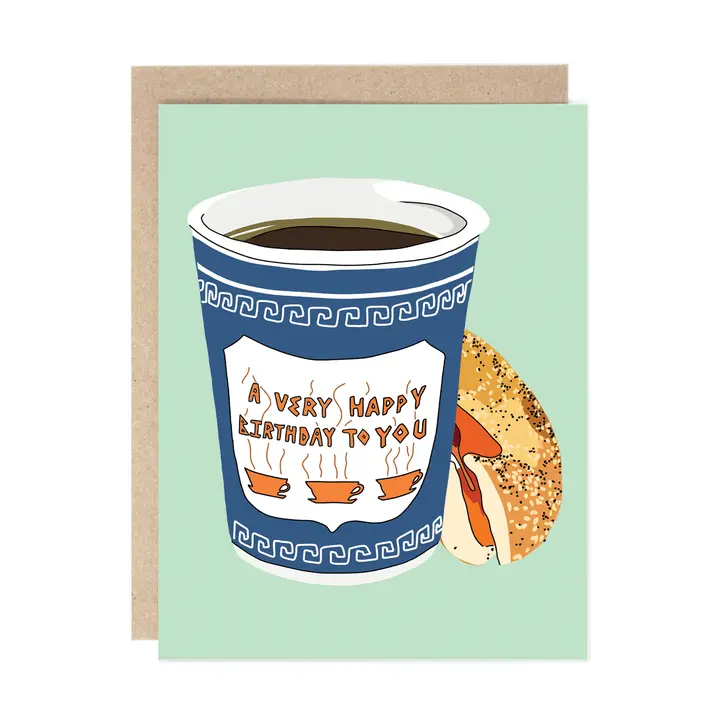BIRTHDAY BAGEL AND COFFEE CARD