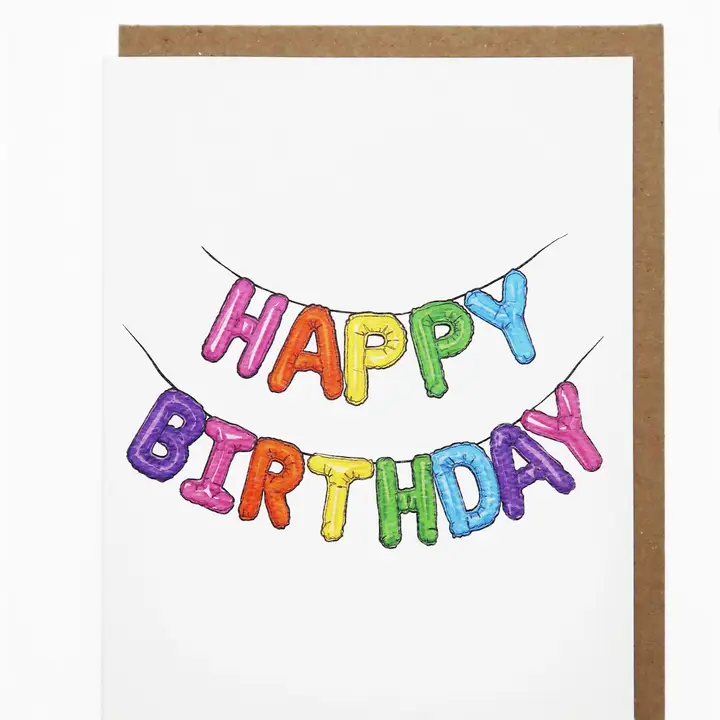 BIRTHDAY BALLOONS CARD