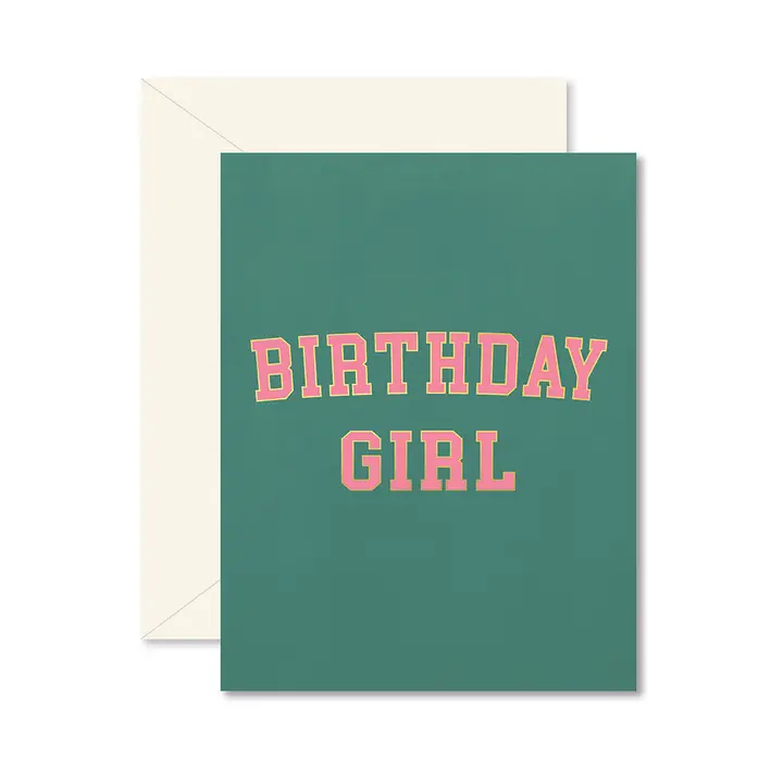 BIRTHDAY GIRL UNIVERSITY CARD