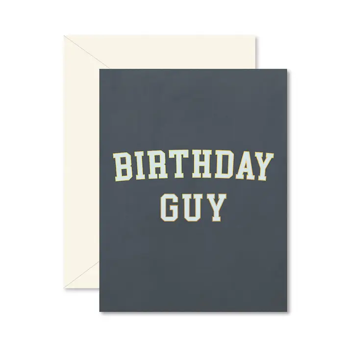 BIRTHDAY GUY UNIVERSITY CARD