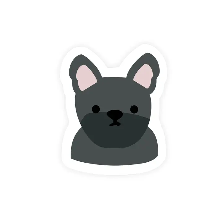 BLACK FRENCHIE STICKER