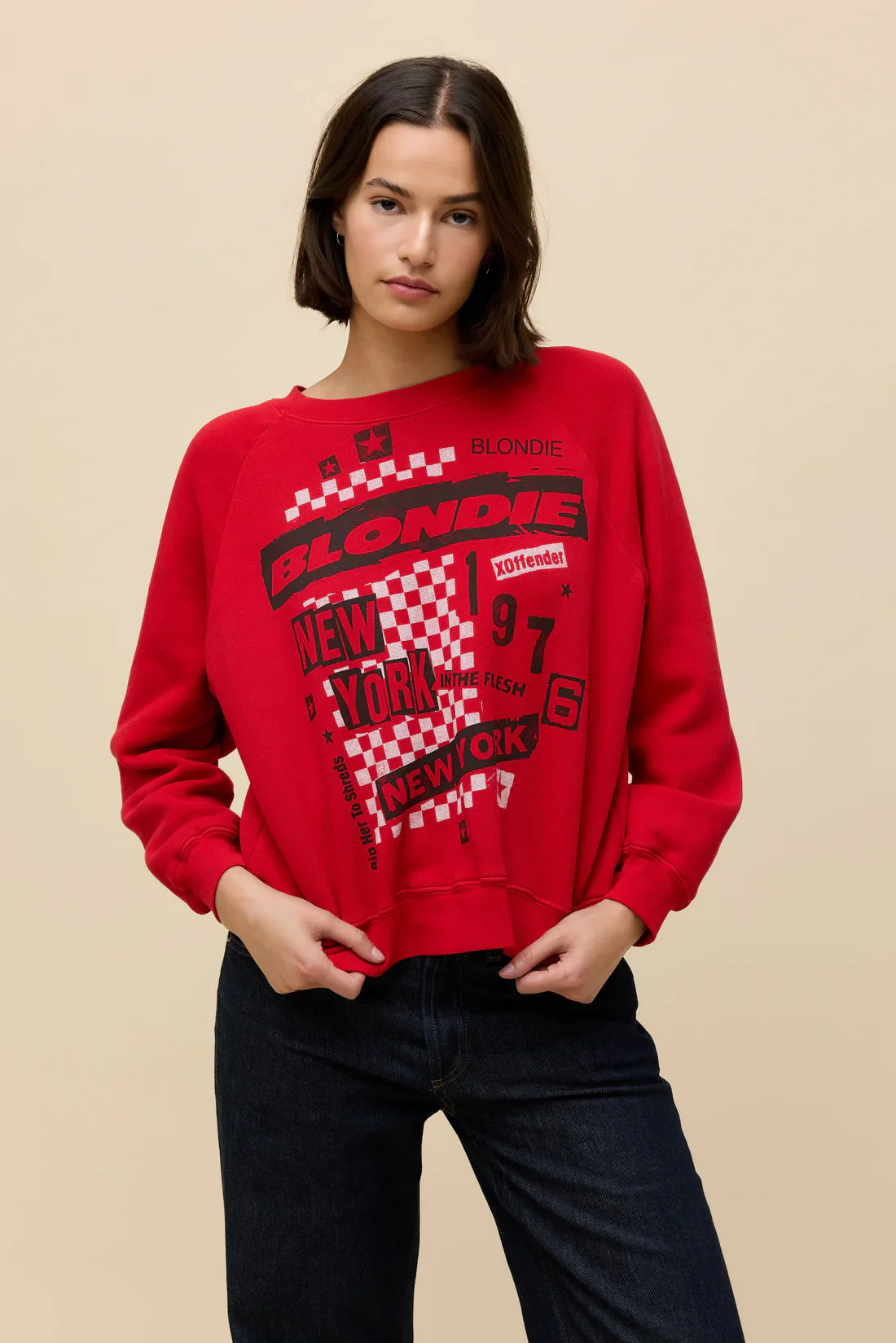 BLONDIE SELF-TITLED SHRUNKEN SWEATSHIRT