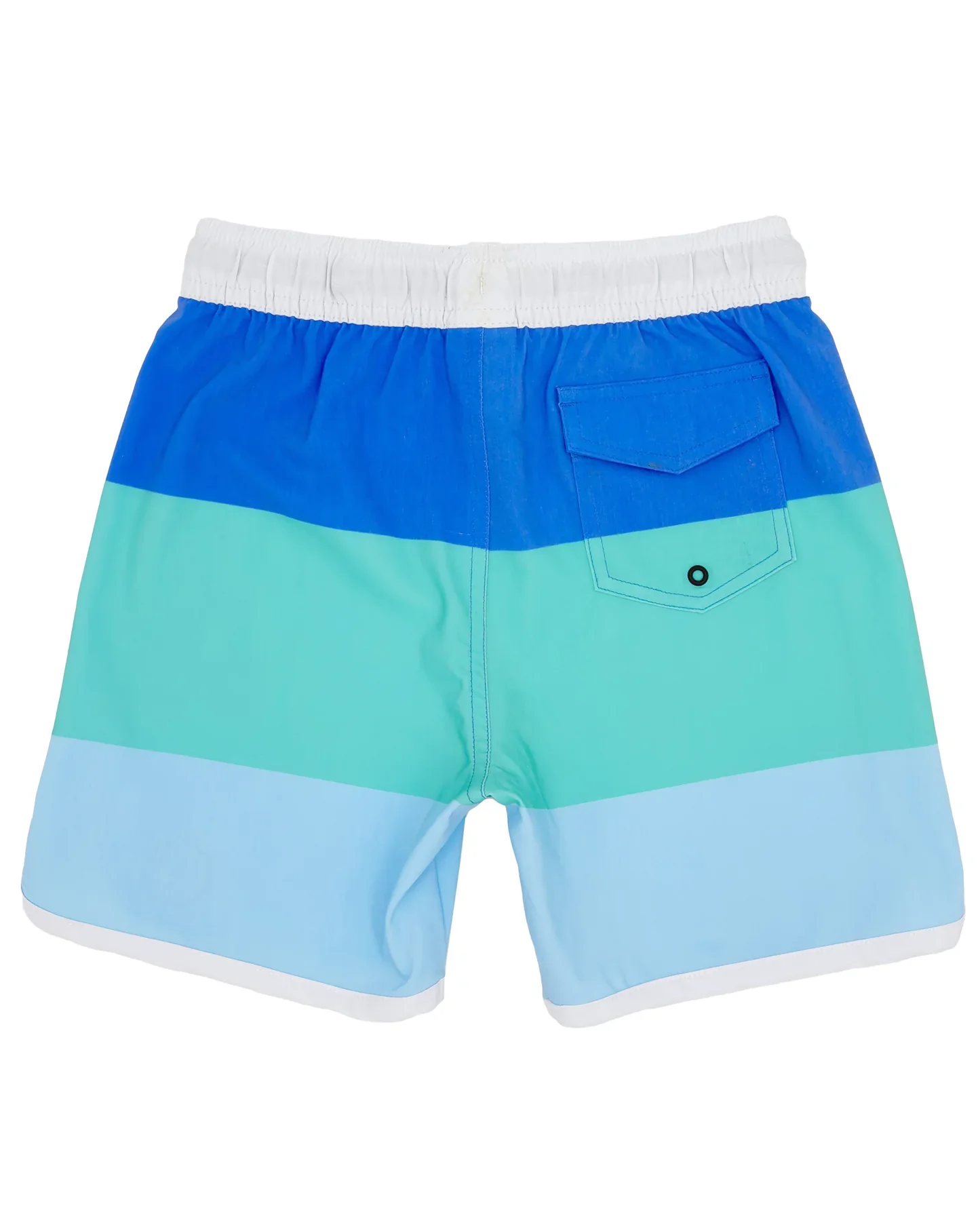 BOYS BLUE BLOCK STRIPE BOARDSHORT - Image 2