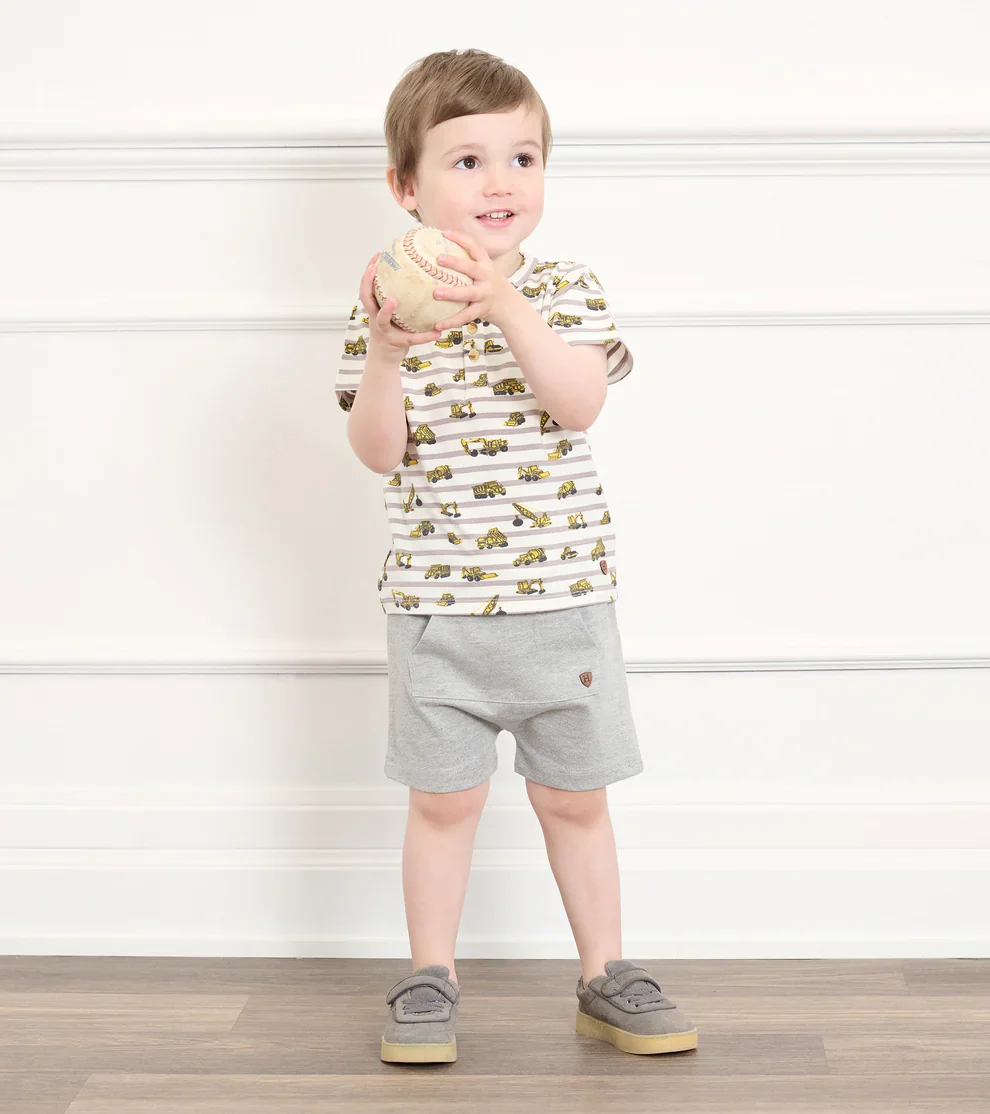 BOYS GREY KANGA SHORTS - Image 3