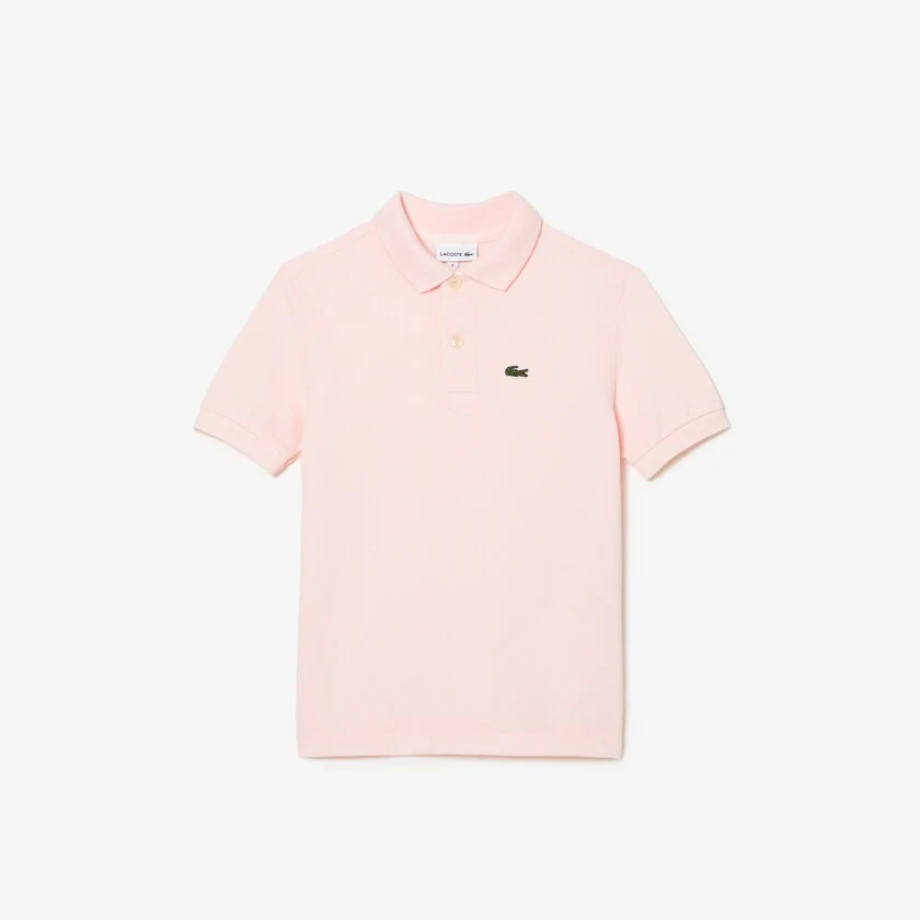 BOYS LACOSTE LIGHT PINK POLO