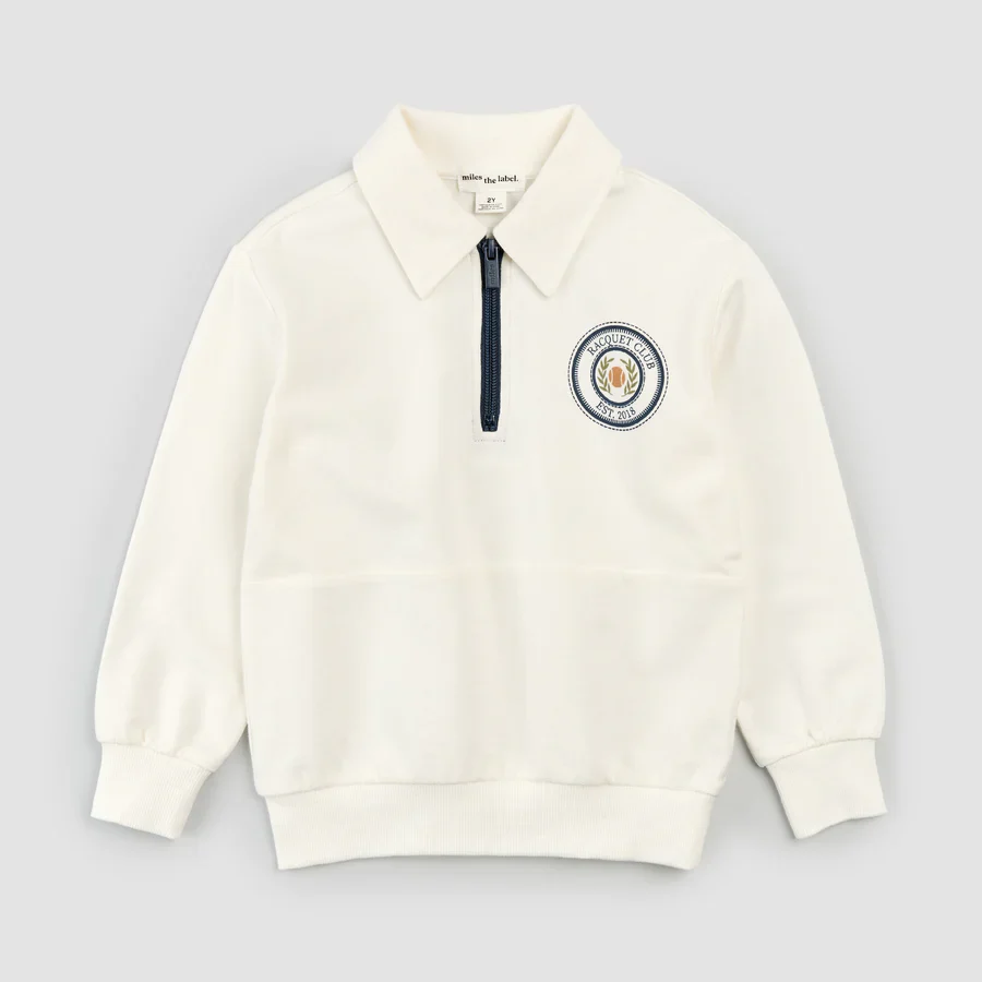 BOYS RAQUET CLUB HALF ZIP PULLOVER