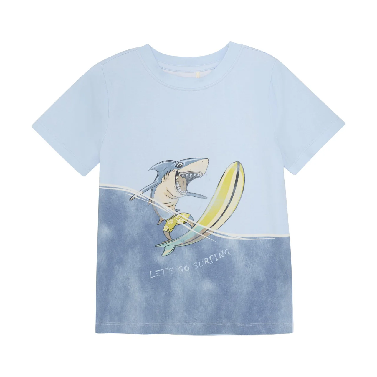 BOYS SHARK SURFING T-SHIRT