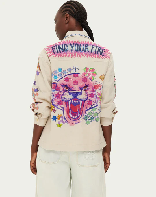 BRIANN EMBROIDERED DENIM SHIRT - Image 4