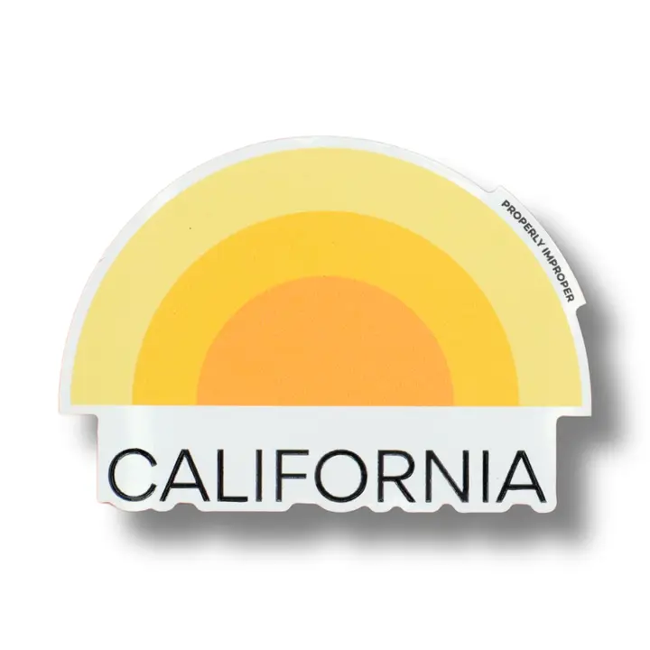CALIFORNIA SUN STICKER