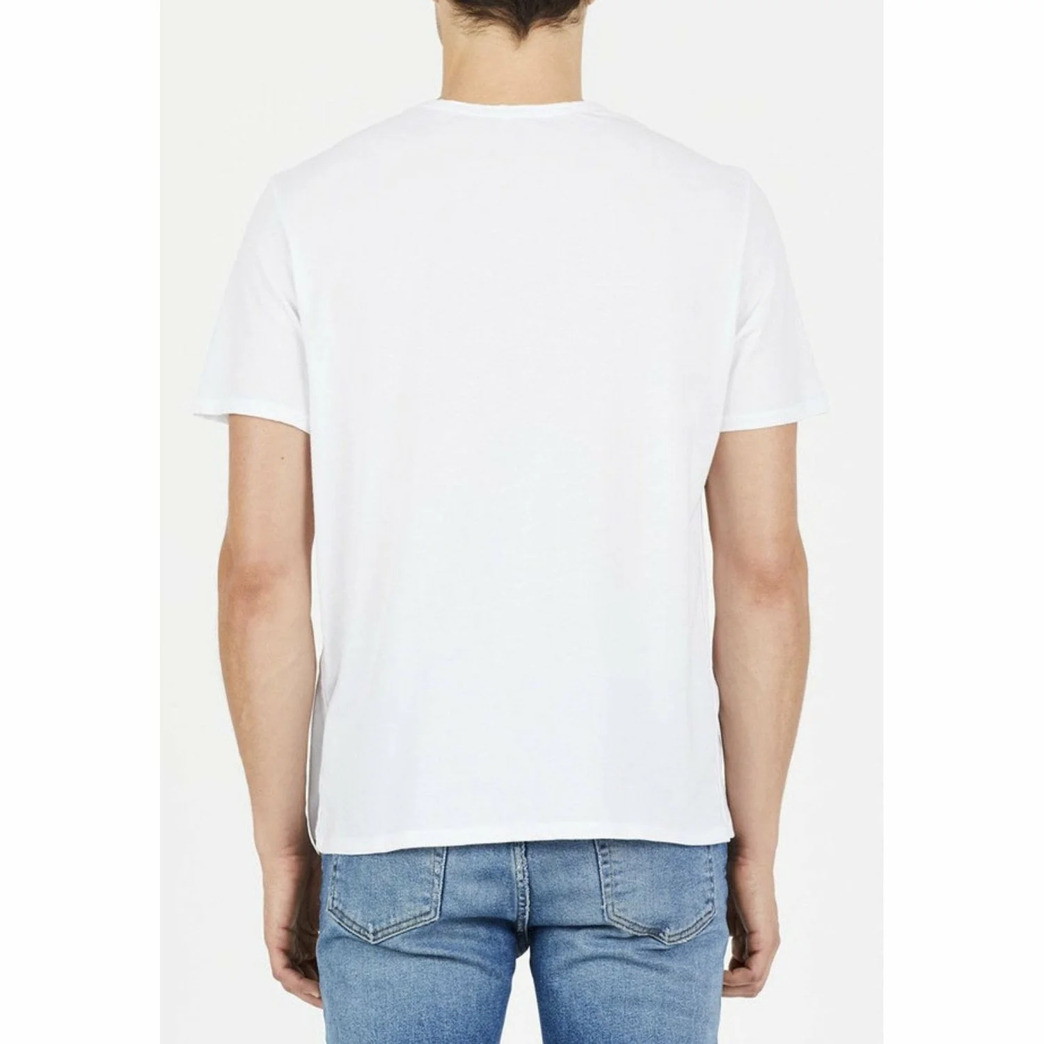 MENS WHITE CLASSIC CREWNECK - Image 3