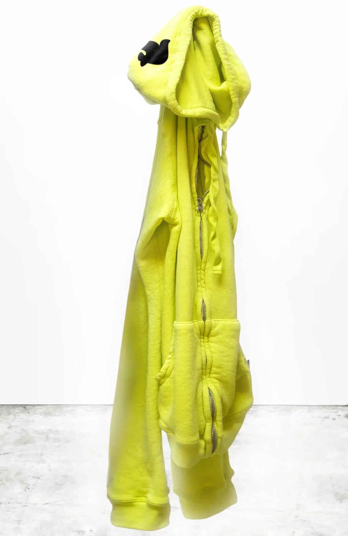 FREECITY SUPERFLUFF LUX ZIP UP HOODIE - GLOWLIGHT YELLOW