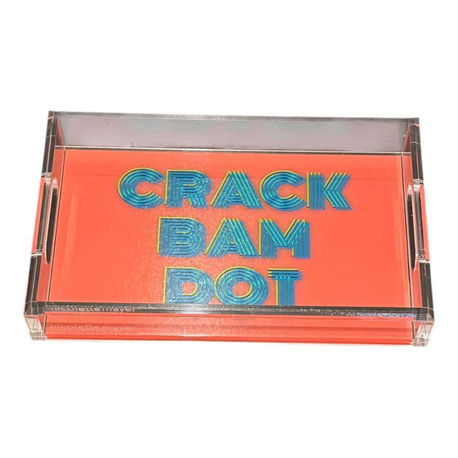 CRACK BAM DOT PETAL VANITY ACRYLIC TRAY