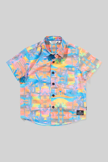 CRAZYPINES SHIRT - FLURO PALM