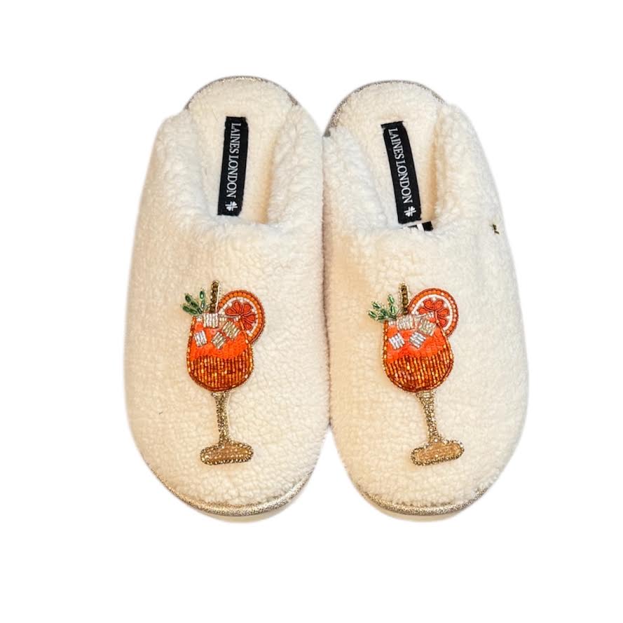 CREAM APEROL SLIPPERS