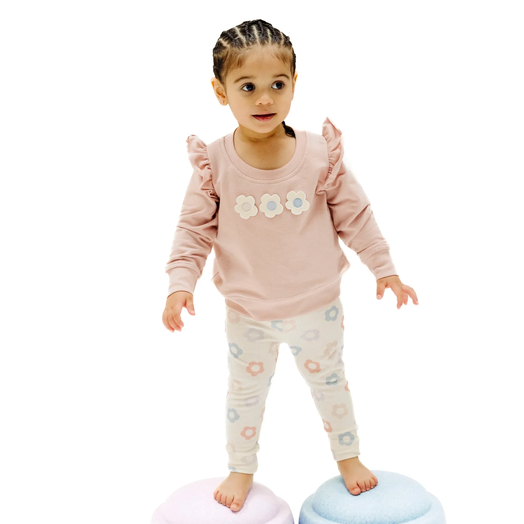 DAISY POP RUFFLE SWEATSHIRT SET - Image 2