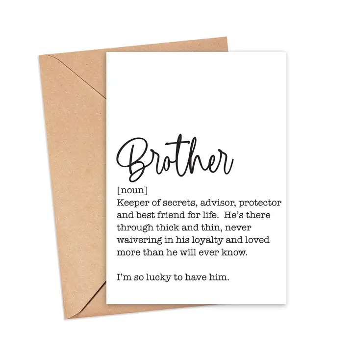 DEFINITION BROTHER CARD