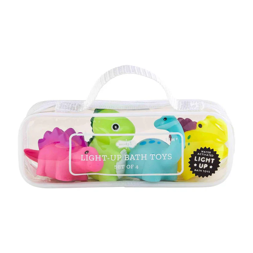 DINO LIGHT UP BATH TOY SET