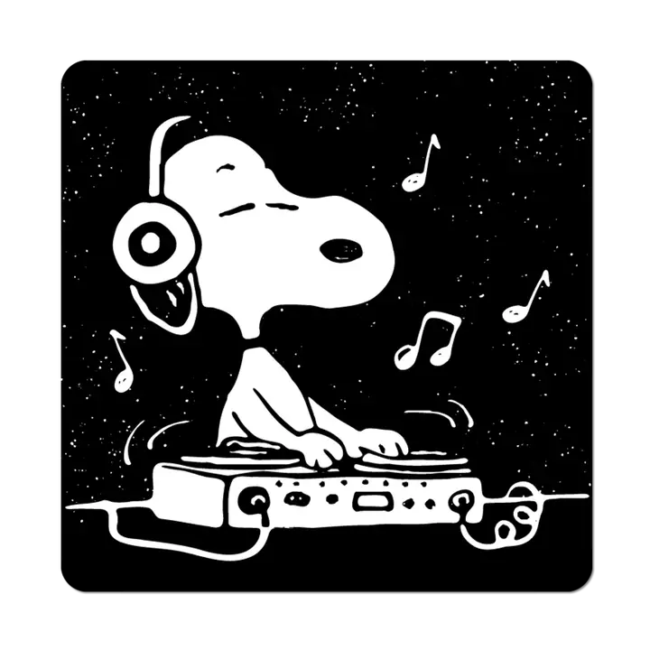 DJ SNOOPY STICKER