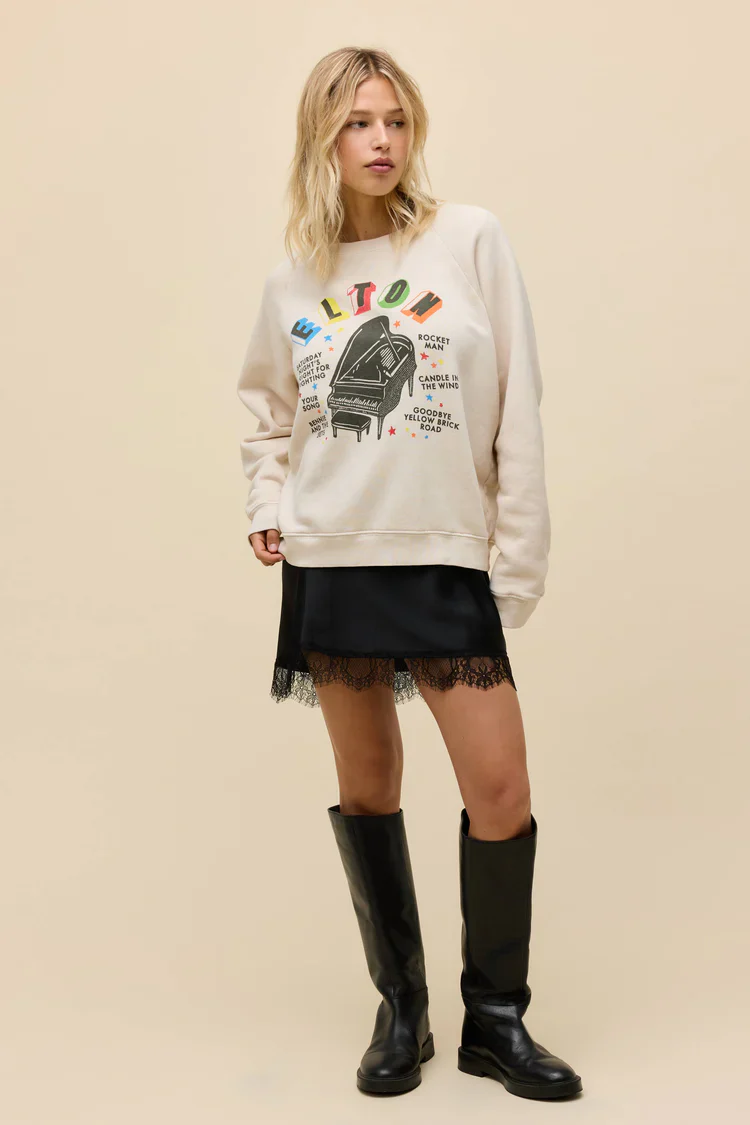 ELTON JOHN RAINBOW PIANO SWEATSHIRT