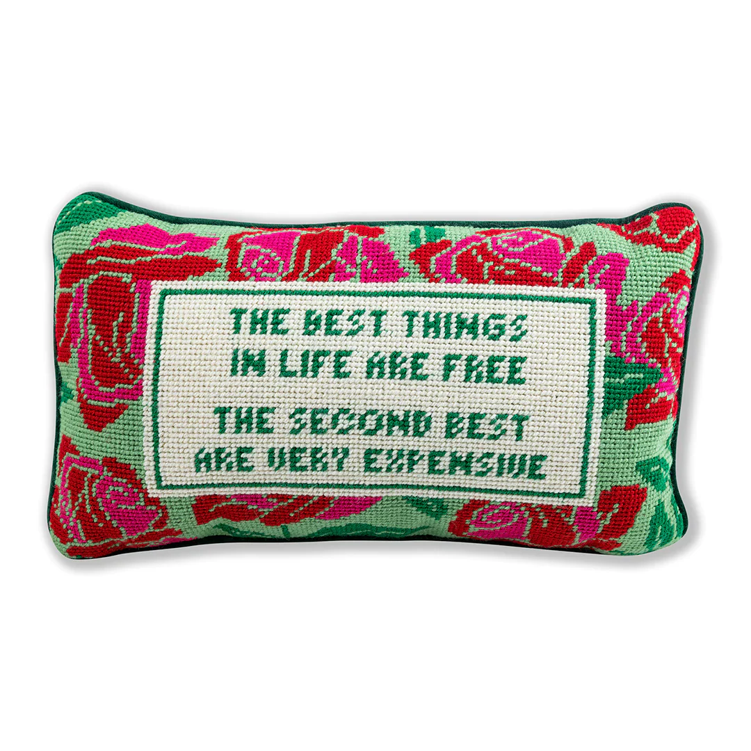 EXPENSIVE NEEDLEPOINT PILLOW
