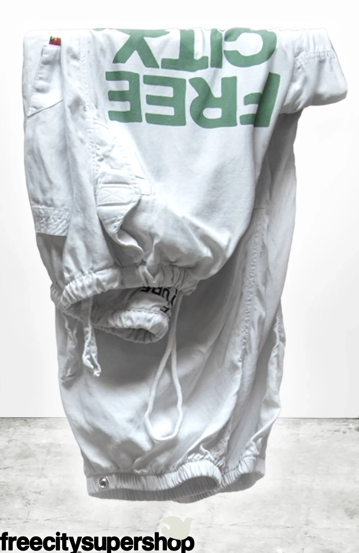 FREECITY FLAP/SNAP MATTE/SATIN AIRJUMP PANT- LAUNDRY GREENS