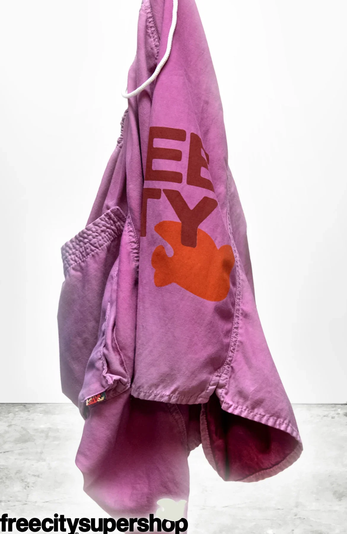 FREECITY MATTE/SATIN BACK/POCKET SHORT-PINKSHROOM POWDER