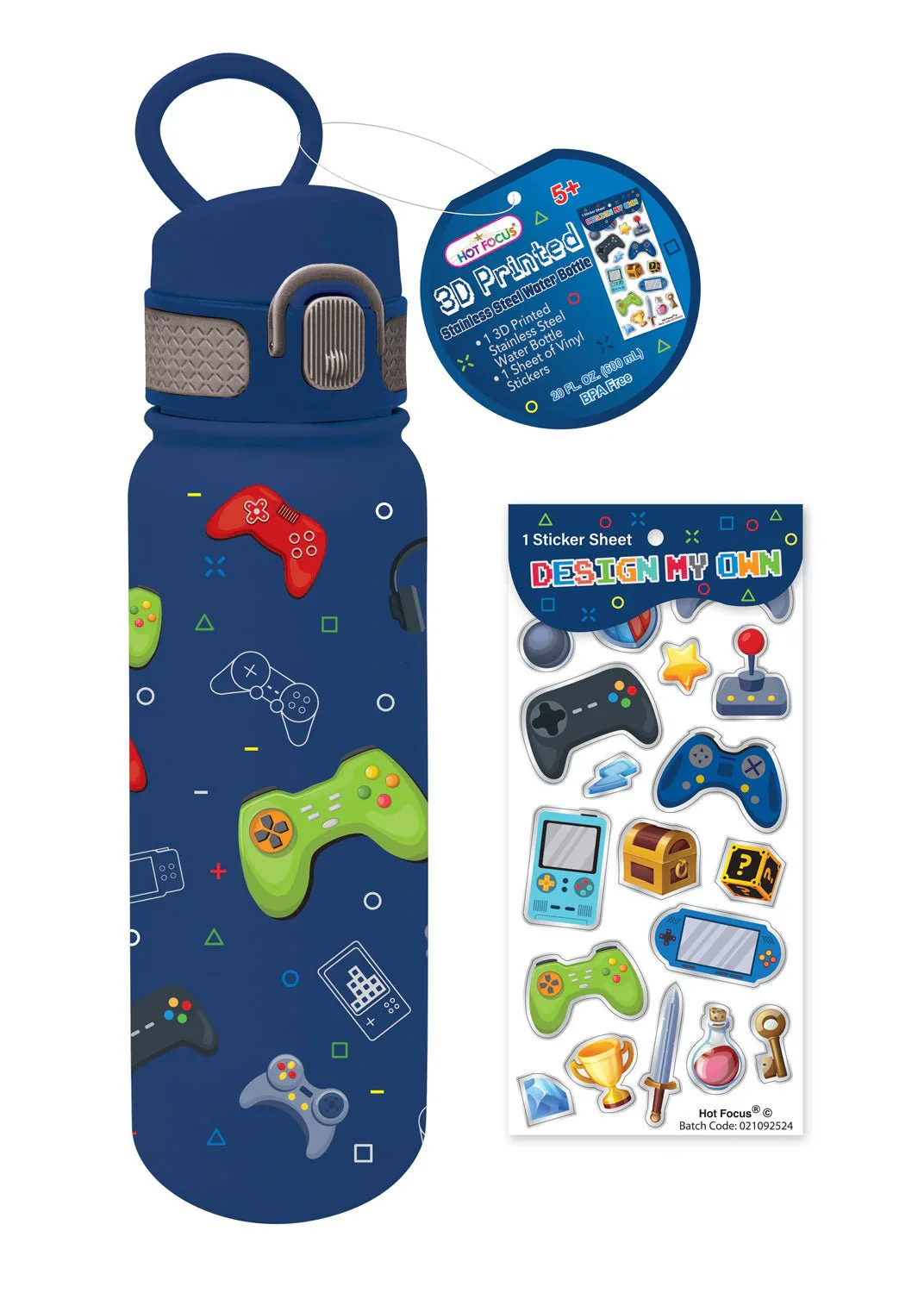 GAMER 3D STAINLESS STEEL BOTTLE