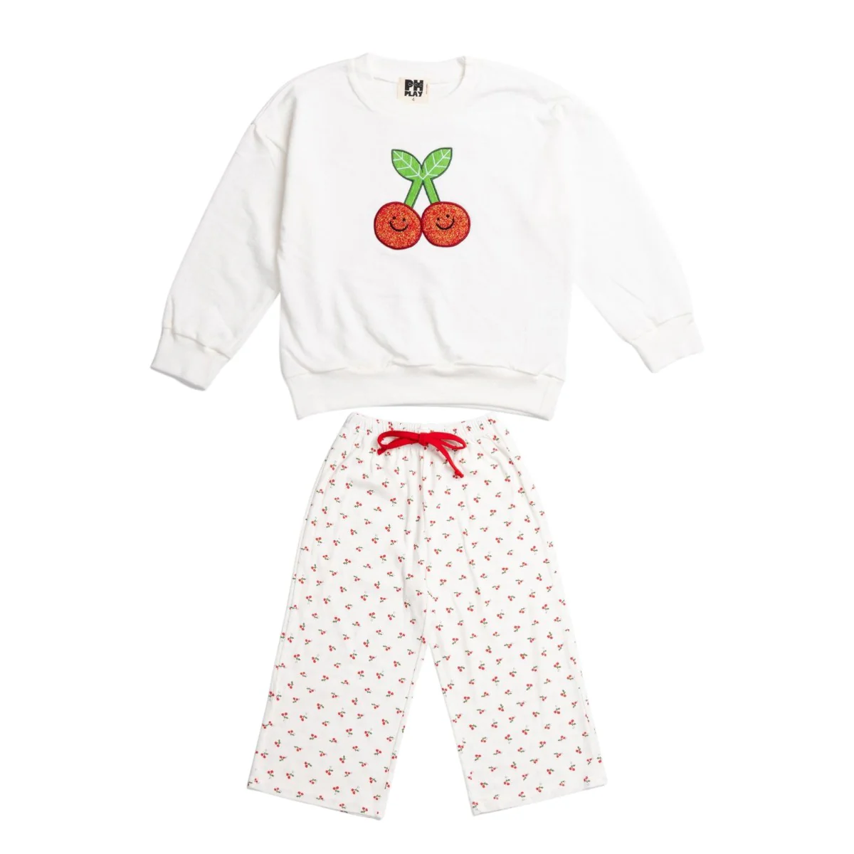 GIRLS CHERRY PANT SET