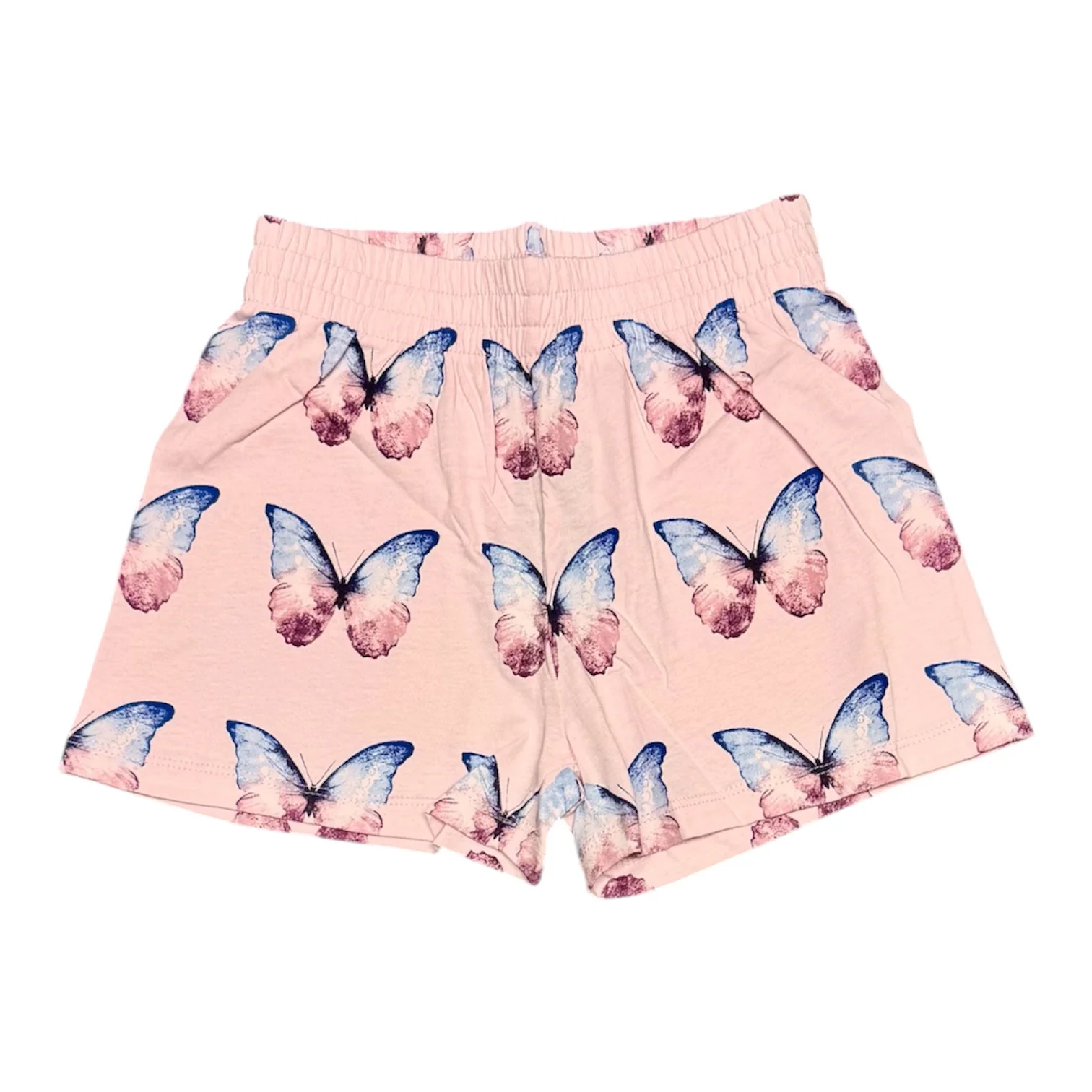 GIRLS FLUTTER BUTTERFLY PINK SHORTS