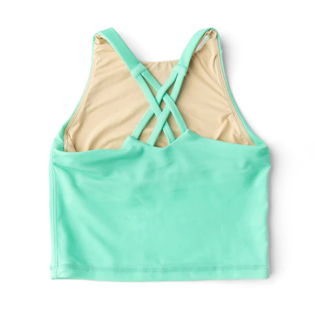 GIRLS GREEN ACTIVE TOP - Image 2