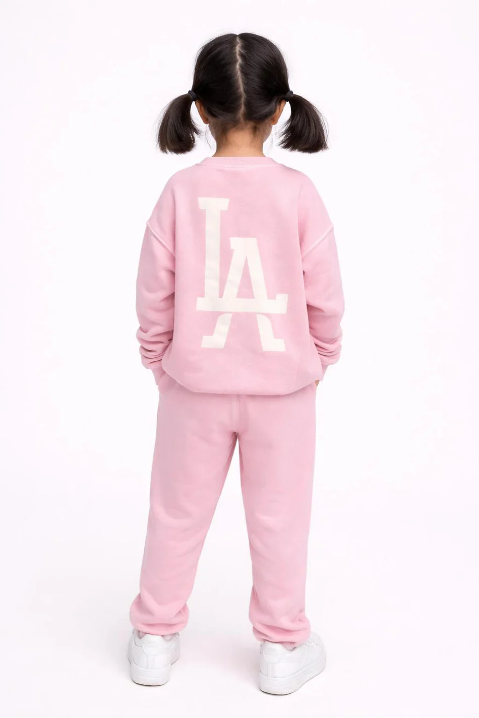 GIRLS LA CREW JOGGER SET - PINK