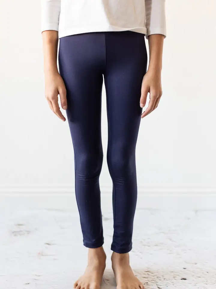 GIRLS NAVY LEGGINGS