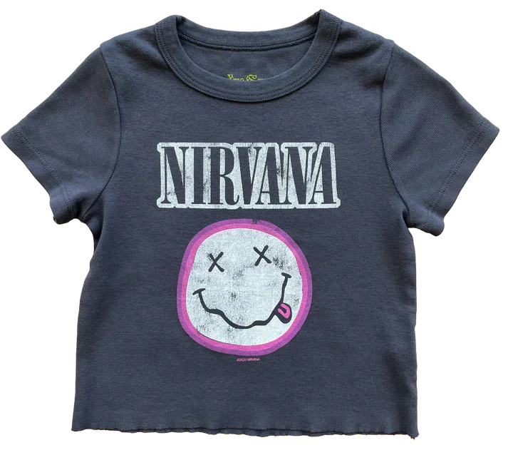 GIRLS NIRVANA SMILEY T-SHIRT