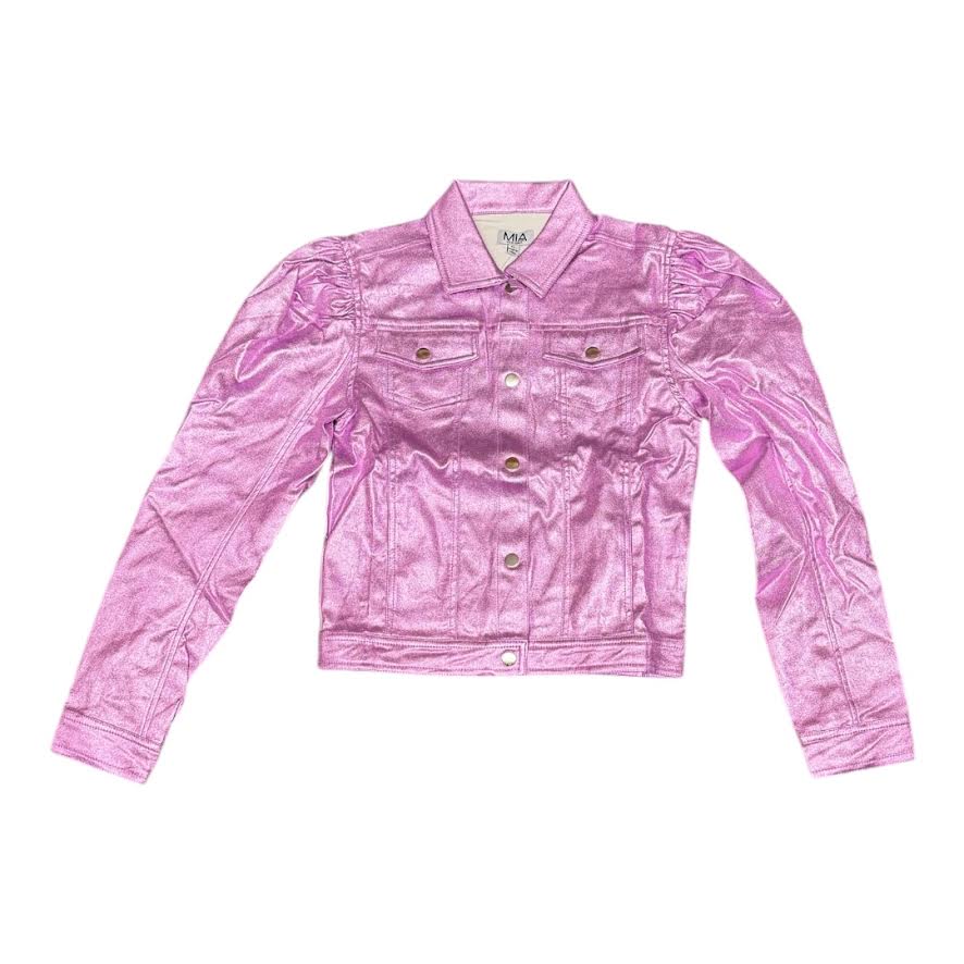 GIRLS PURPLE PUFF JACKET