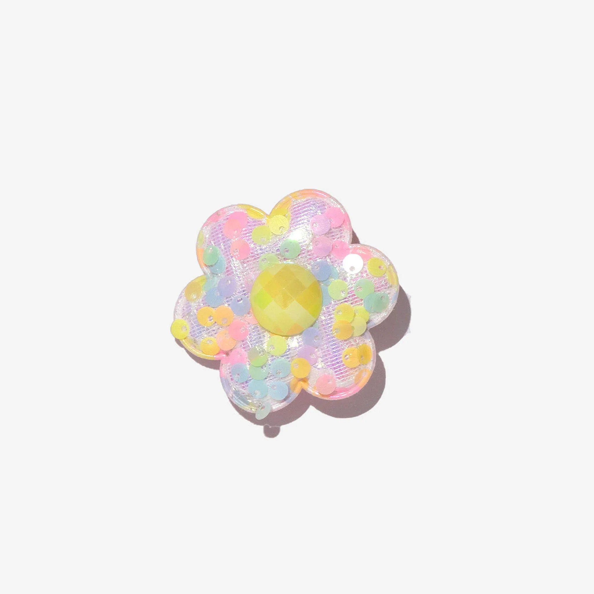 GIRLS RAINBOW SEQUIN FLOWER CLIP
