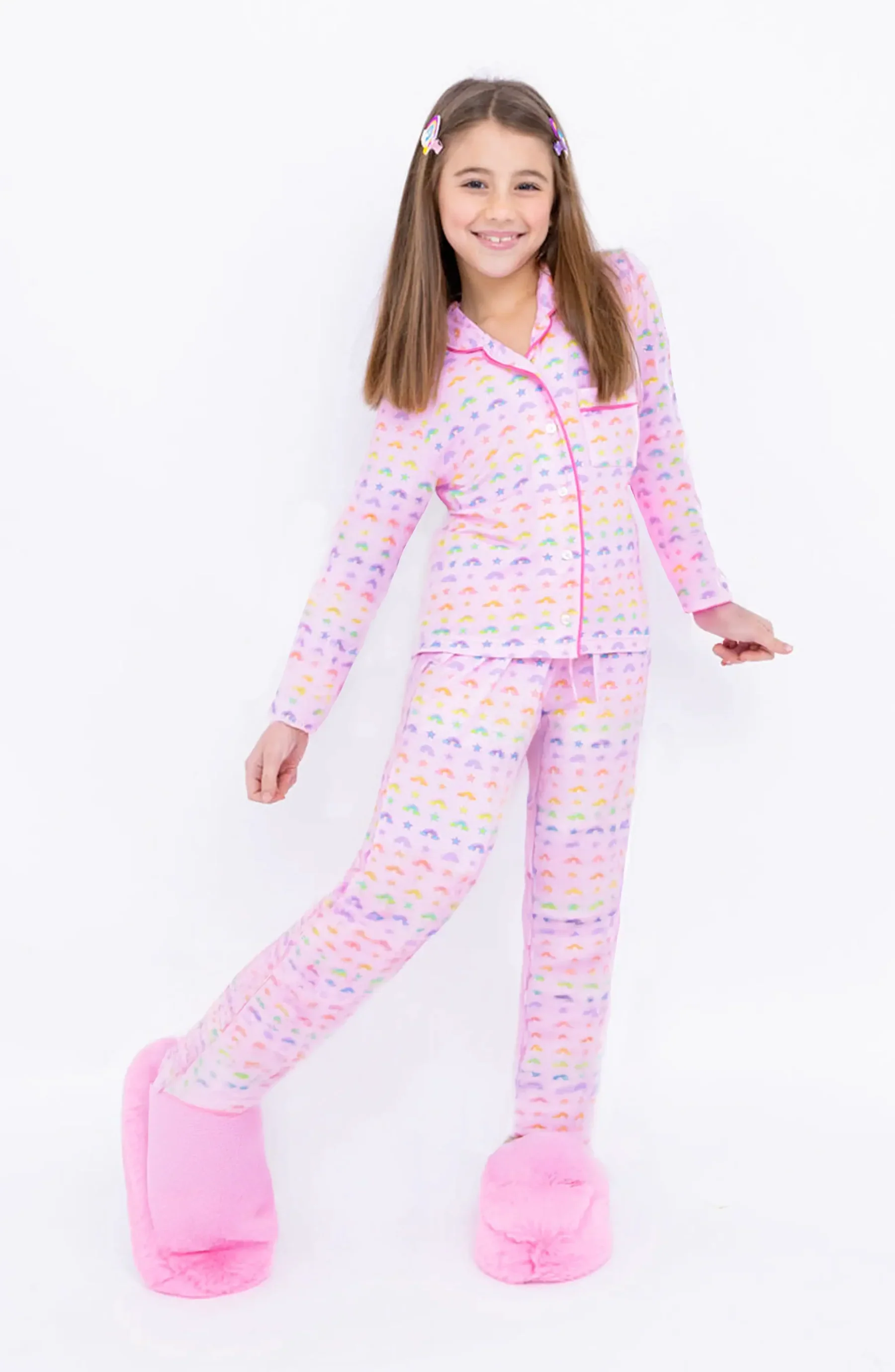 GIRLS RAINBOWS PJ SET