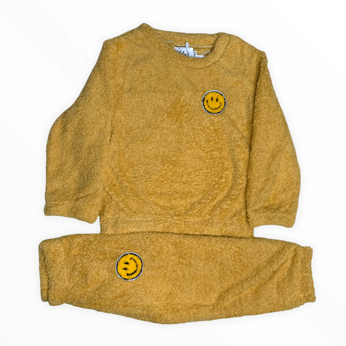 GIRLS SUNSHINE SMILEY FUZZY SET