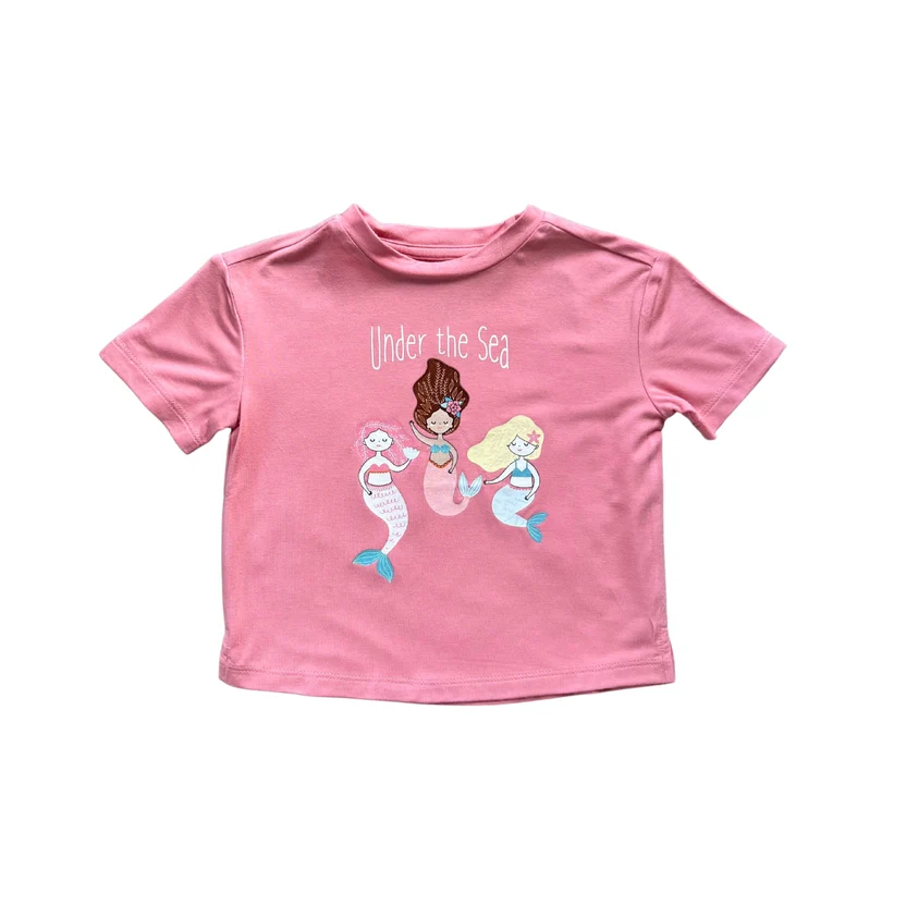 GIRLS UNDER THE SEA BOXY TEE